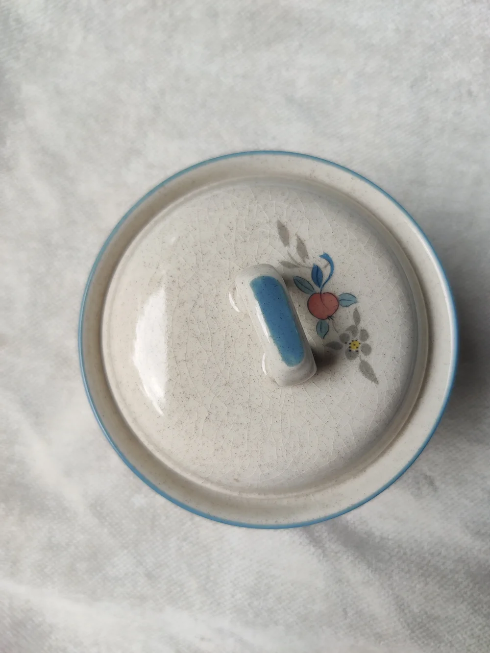 80s International Marmalade Country Goose Stash Sugar Bowl Strawberry Ribbon